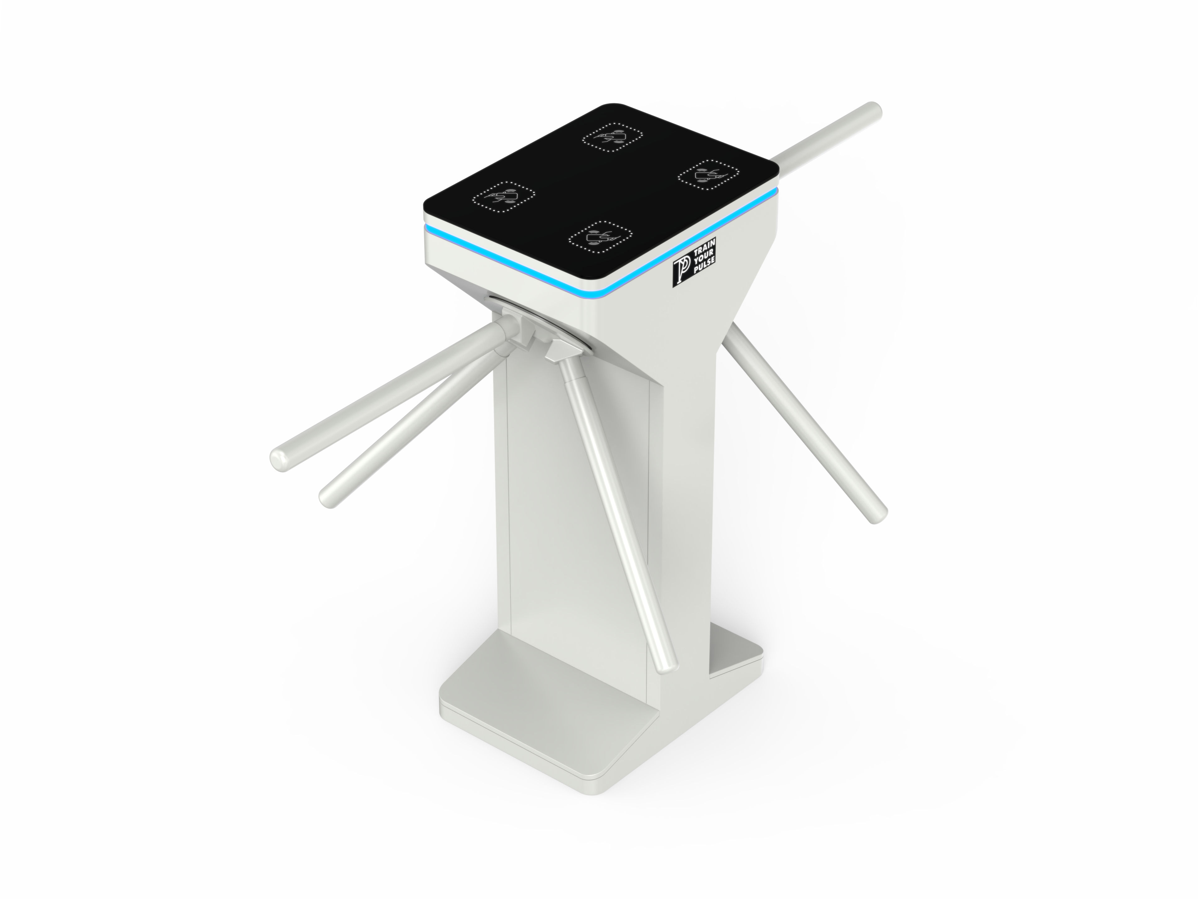 Pearl White turnstile, double lane