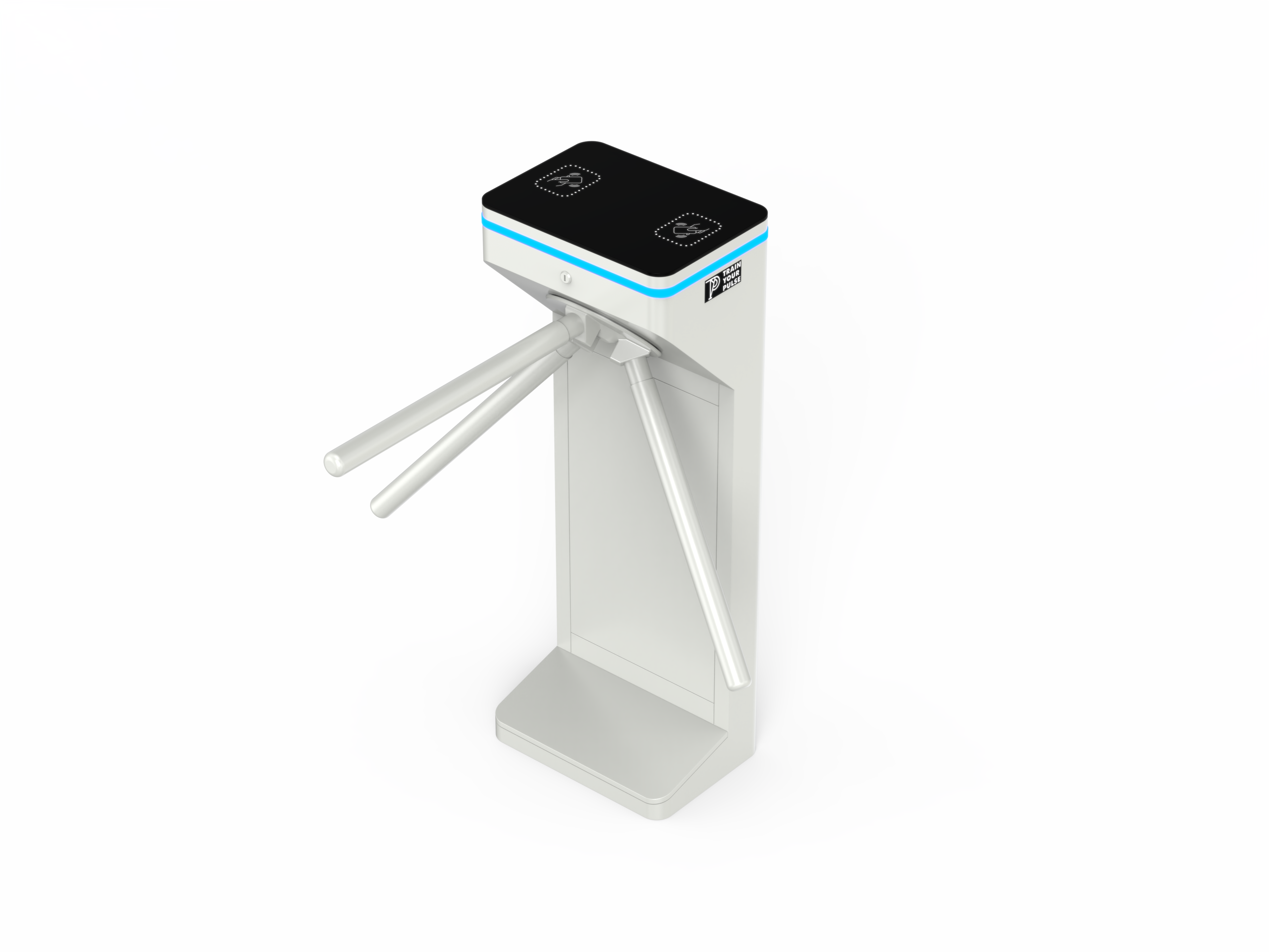 Pearl White turnstile, single lane